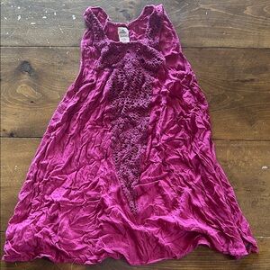 Pink Sleeveless top with Lace Detail